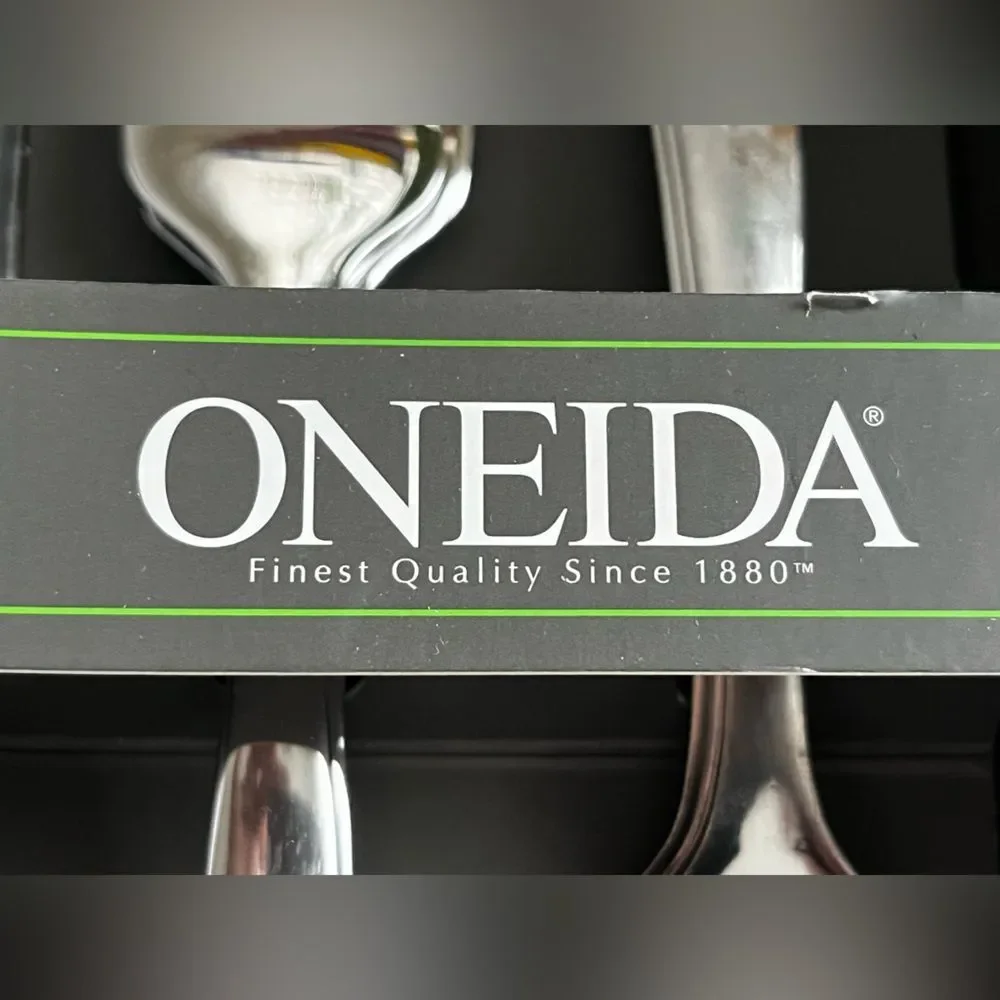 Oneida Arc Stainless Steel‎ Mirror Finish Everyday Flatware Dinner Forks 2 Sets